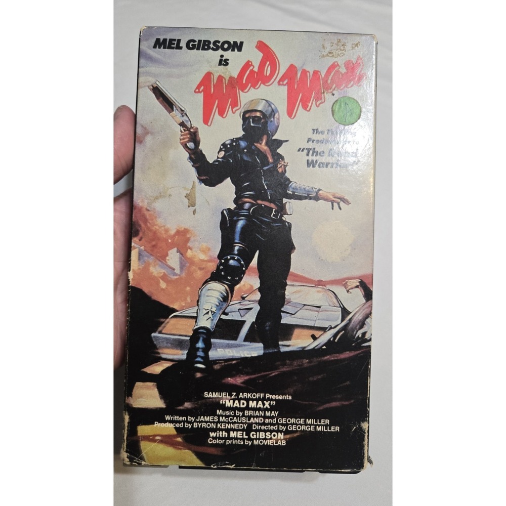 Mad Max 1983 VHS Starring Mel Gibson ~ Rare ~ Vestron Video
